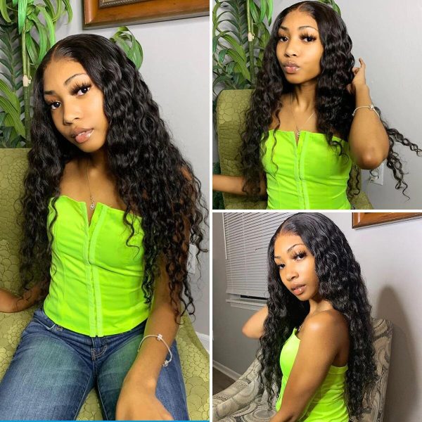 Glueless Water Wave 13x4 5x5 HD Lace Closure Wig