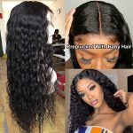 Wet And Wavy HD Lace Front Human Hair Wig 250% High Density Water Wave Wig