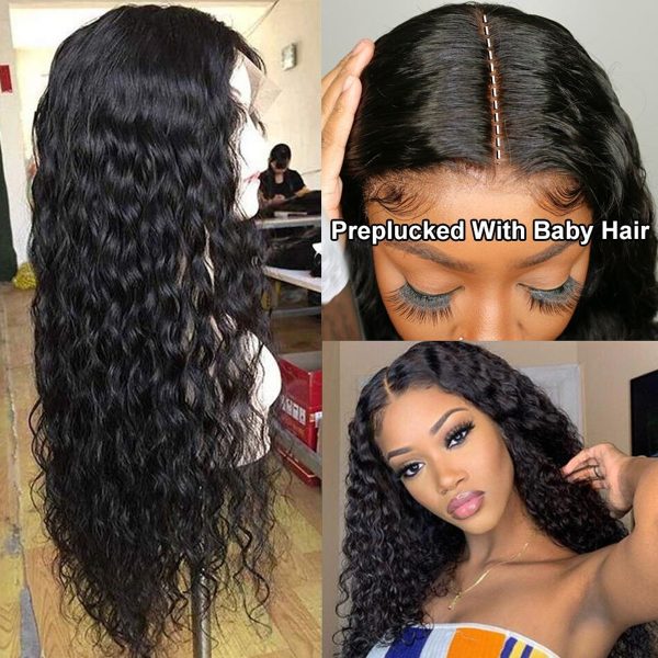 Glueless Water Wave 13x4 5x5 HD Lace Closure Wig