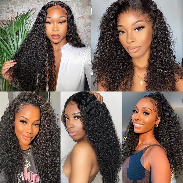 Glueless Curly 5x5 13x4 HD Lace Closure Wig 180% Density