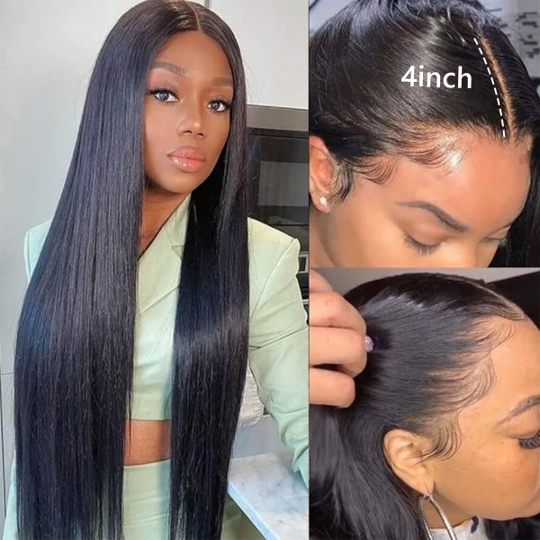 Straight 5x5 13x4 13x6 HD Lace Frontal Wig Glueless Human Hair Wig