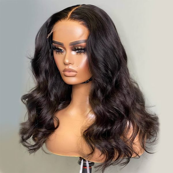 Shoulder Length HD Lace Front Body Wave Wig | 100% Real Hair