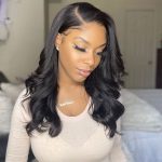 Glueless New Body Wave Shoulder Length HD Lace Front Wig