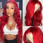 Red Body Wave HD Lace Front Wig | Long Red Human Hair Wig