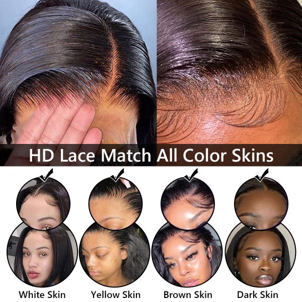 HD Deep Wave Lace Closure Wig | 6x6 Lace Human Hair Wig