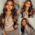 Honey Blonde Highlight Body Wave 13x4 HD Lace Wigs | 4/27 High Density Wig