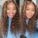 Highlight Honey Blonde Deep Wave HD Lace Front Wig