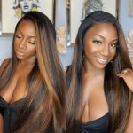 Highlight 1B/30 Honey Blonde Straight 13x4 HD Lace Front Wig