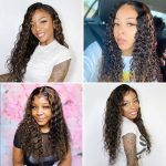 1b/30 Highlight Water Wave Wig |13x4 HD Lace Front Wig