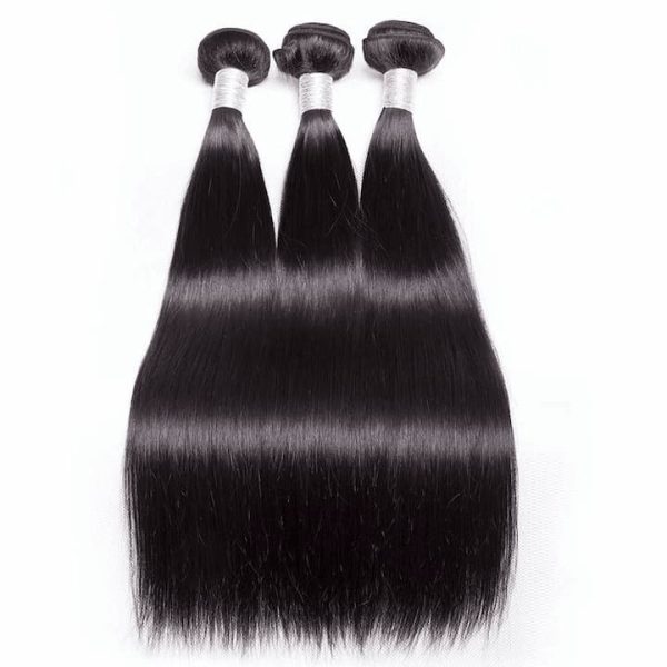 10A 3 Bundles Straight Hair Brazilian Human Hair Bundles Remy Hair Weave Extensions