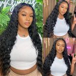 5x5 HD Lace Closure Wig Glueless Loose Deep Wave Invisiable Lace Wig