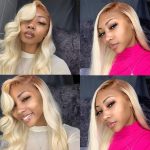 613 Blonde Wig With Dark Roots Human Hair 13x4 HD Lace Front Wigs