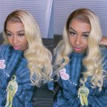 613 Blonde Wig With Dark Roots Human Hair 13x4 HD Lace Front Wigs