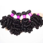 Funmi Hair Virgin Hair 3 Bundles With 4X4 HD Lace Closure