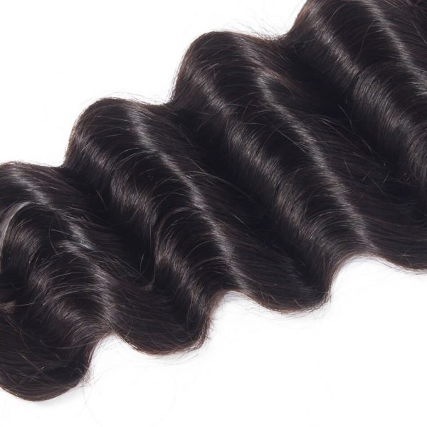 3 Bundles Brazilian Loose Deep Virgin Hair With 6x6 HD Lace Closure