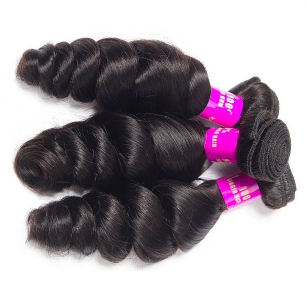 Loose Wave Virgin Hair 3 Bundles With 13x4 HD Lace Frontal Ear to Ear Lace Frontal