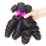 Loose Wave 3 Bundles With 4x4 HD Lace Closure