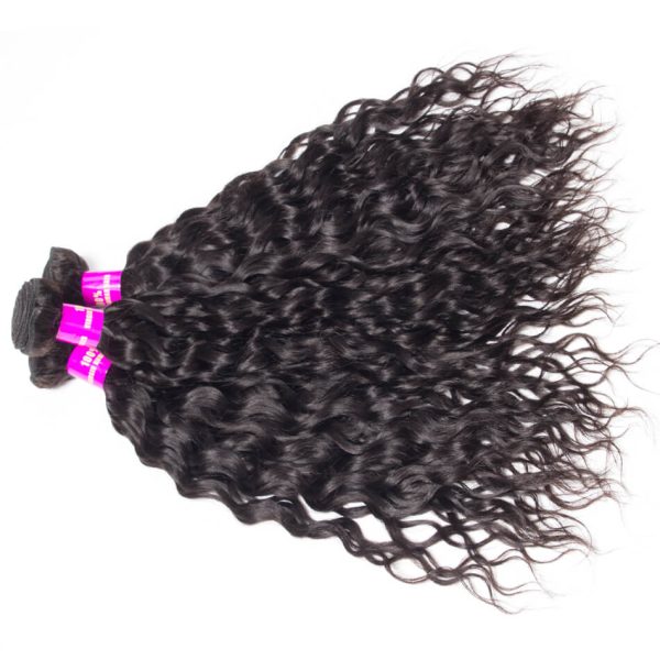 Wet And Wavy Human Hair Weave Bundles | Water Wave 3 Bundles