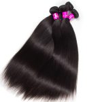 Straight Hair 4 Bundles With 4x4 HD Lace Closure High Quality Brazilian Virgin Hair With Closure