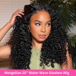 4x6 HD Lace Glueless Water Wave Wig Wear Go Pre Cut Lace Closure Wig