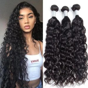10A Water Wave Virgin Hair 3Bundles Brazilian Human Hair Extension 10-30 inches
