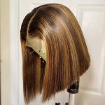 P4/27 Bob Wig with Highlights | Glueless HD Lace Front Wig