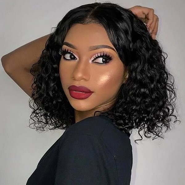 HD Water Wave 12 Inch Bob Wig | 13x4 Short HD Lace Front Human Hair Wig