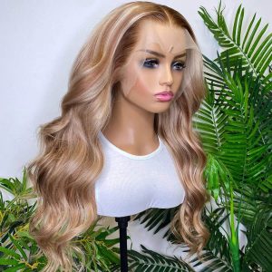 P4/613 Blonde Highlight 13x4 HD Lace Front Wig | Brazilian Human Hair Wigs