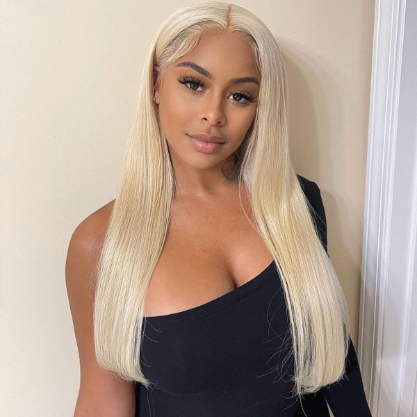 Blonde Human Hair HD Lace Front Wigs 613 Straight hair wig