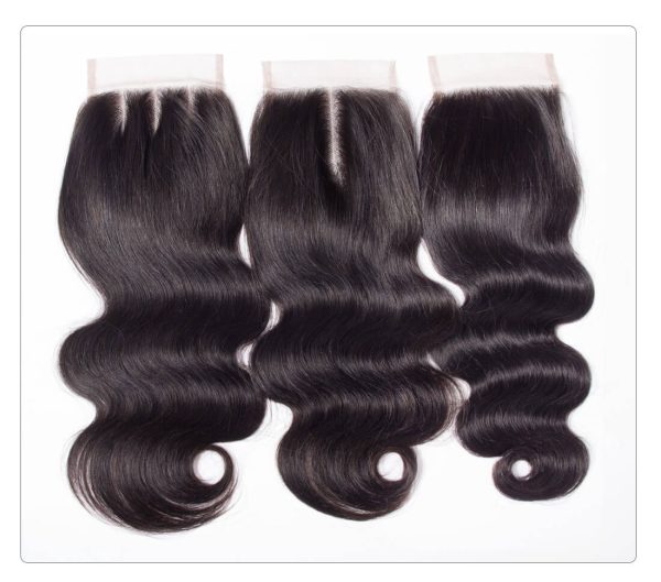 Body Wave Hair 3 Bundles With 4X4 HD Lace Closure