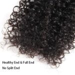 Brazilian Virgin Human Hair Weaves 10A Kinky Curly Human Hair Bundles For Black Women Natural Color