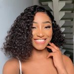 13X4 HD Lace Frontal Water Curly Pixie Cut Wigs | Side Part Glueless Lace Front Wigs Easy Install