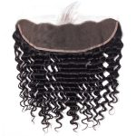 Deep Wave Human Hair Bundles With HD Lace Frontal 3 Bundles Deep Wave With Frontal