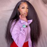 Kinky Straight 360 HD Lace Frontal Wig Yaki Virgin Human Hair Wig