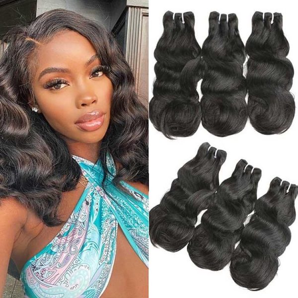 100% Unprocessed Super Double Draw Hair 15A Grade Funmi Body Wave Human Hair 3 Bundles Deal