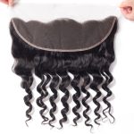 Brazilian Loose Deep Hair 13*4 Lace Frontal With Baby Hair Free Part