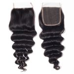 Loose Deep Wave Human Hair Closure 4x4 Lace Closure