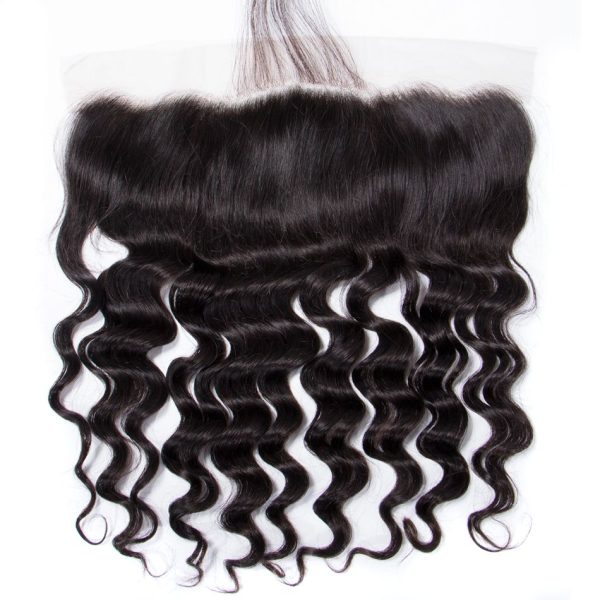 Loose Deep Weave Human Hair 4 Bundles With 13x4 HD Lace Frontal