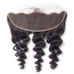 Brazilian Loose Wave Hair 13*4 Lace Frontal With Baby Hair Free Part