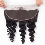 Brazilian Loose Wave Hair 13*4 Lace Frontal With Baby Hair Free Part