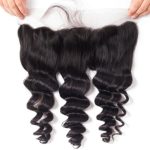 Brazilian Loose Wave Hair 13*4 Lace Frontal With Baby Hair Free Part