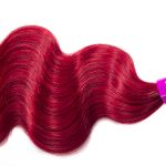 Red Body Wave 3 Bundles Brazilian Virgin Hair Extensions