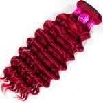 Red Loose Deep 3 Bundles Brazilian Virgin Hair Extensions