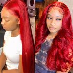 Red Body Wave HD Lace Front Wig | Long Red Human Hair Wig