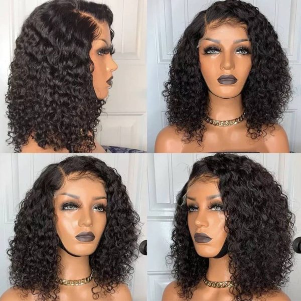 Curly Pixie Cut Wig 180 Density Short Bob HD Lace Frontal Wig