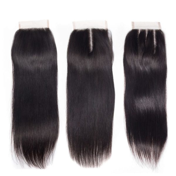 Straight Human Hair Closure 4X4 Lace Closure