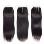 Straight 3 Bundles With 5x5 HD Lace Closure Brazilian Virgin Human Hair Deals