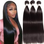 10A 3 Bundles Straight Hair Brazilian Human Hair Bundles Remy Hair Weave Extensions