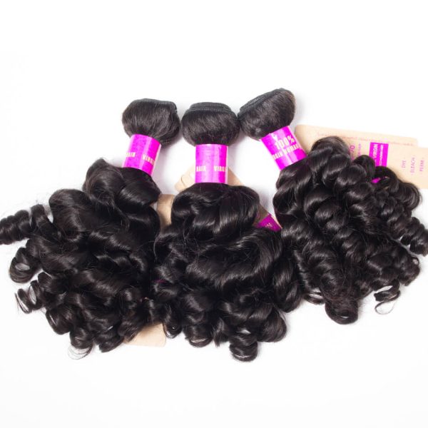 Funmi Hair 3 Bundles with 13x4 HD Lace Frontal Ear to Ear Lace Frontal Closure with Bundles