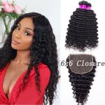 3 Bundles Brazilian Deep Wave Virgin Hair With HD Lace Closure